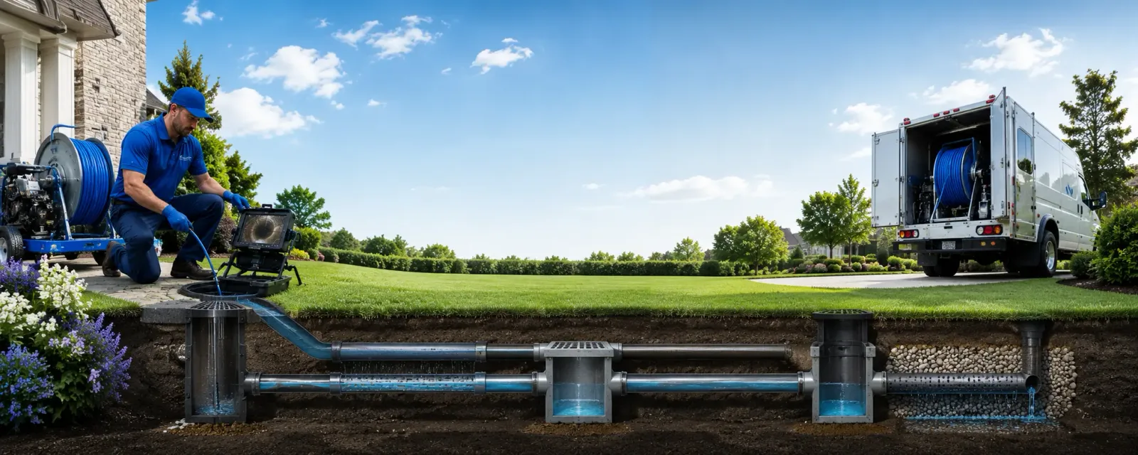 Outdoor drain cleaning information for Wapanucka, OK